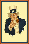 Uncle Sam - I Want You To Vote - Political - Lantern Press Artwork