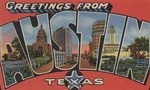Austin, Texas - Large Letter Scenes - Vintage Halftone