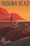 Oregon - Yaquina Head Lighthouse - Lantern Press Artwork