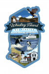 Whidbey Island, Washington - Montage - Contour - Lantern Press Artwork