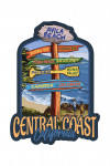 Avila Beach, California - Central Coast - Destination Signpost - Contour - Lantern Press Artwork