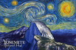Yosemite National Park, California - Glacier Point - Starry Night National Park Series