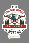 Smoky Mountains, Tennessee - The Mountains are Calling - Bear & Mountains - Contour - Lantern Press Artwork
