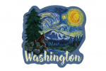 Washington - Starry Night - Bigfoot - Contour