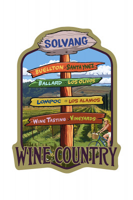 Solvang, California - Destination Signpost - Contour