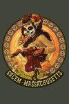 Salem, Massachusetts - Day of the Dead - Marionettes - Contour - Lantern Press Artwork