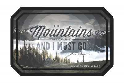 Olympic National Park, Washington - John Muir - The Mountains are Calling - Contour - Lantern Press Photography