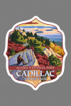 Acadia National Park, Maine - Painterly - Cadillac Mountain - Contour