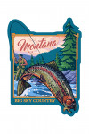 Montana - Big Sky Country - Fly Fishing Scene - Contour