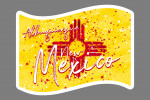 Albuquerque, New Mexico - State Flag - Abstract Watercolor Splatter - Contour