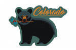 Colorado - Black Bear - Geometric - Contour - Lantern Press Artwork