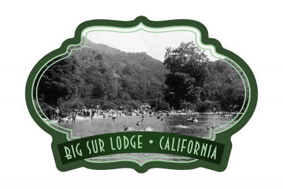 Big Sur, California - Big Sur Lodge and Swimming Pool - Contour - Vintage Photography