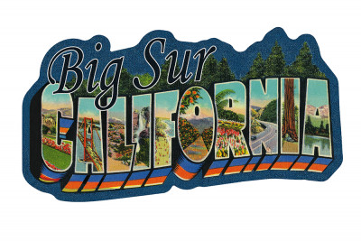 Big Sur, California - Greetings - Contour - Vintage Postcard