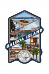 Balboa Island, California - Newport Beach Montage - Contour