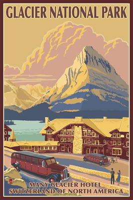 Glacier National Park, Montana - Many Glacier Hotel